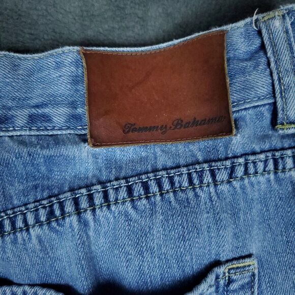 Tommy Bahama Classic Fit Mens Jeans 38x34 Light Wash Cotton Tencel - Picture 15 of 16